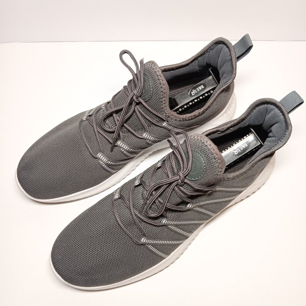 MENS SLIP ON RUNNING SHOE - SIZE- 11M - DARK GREY